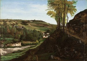 Údolí Ornans od Gustave Courbet