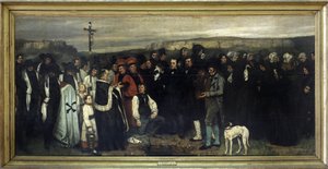 Pohřeb v Ornans - Gustave Courbet, Musée d