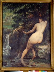 Zdroj nebo koupající se u zdroje Obraz Gustava Courbeta (1819-1877) 1868 Sun. 1,28x0,97 m Paříž, musee d
