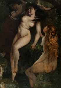 Tři koupající se ženy od Gustave Courbet