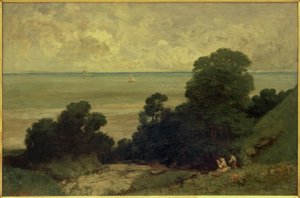 Pohled pořízený v Honfleuru od Gustave Courbet