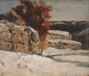 Zimní krajina, 1865-70 od Gustave Courbet