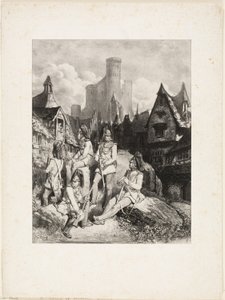 Skupina rakouských gard od Gustave Dore