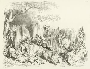 Pastorační za Ludvíka XV. (hlubotisk) od Gustave Dore