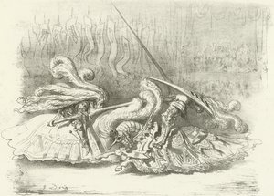 Turnaj - Cena za krásu AD1450 (hlubotisk) od Gustave Dore