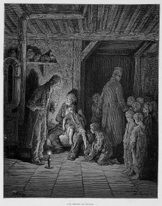 Dům útočiště – v „“Londýně“ od Gustava Dorea od Gustave Dore