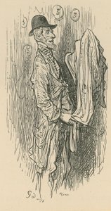 Muž držící látky od Gustave Dore