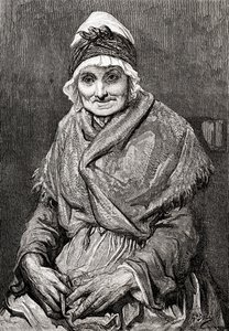 Podle kresby své sestry Francoise, kterou v roce 1880 nakreslil Gustave Dore. Z knihy Život a vzpomínky Gustava Dorea, vydané v roce 1885. od Gustave Dore
