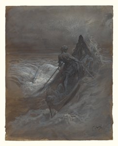 Po ztroskotání lodi - návrh ilustrace Coleridgeova románu The Rime of the Ancient Mariner (Píseň o starém námořníkovi) od Gustave Dore