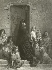 dávat almužnu od Gustave Dore