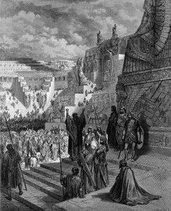 Artaxerxes dává Židům svobodu. - Bible od Gustave Dore