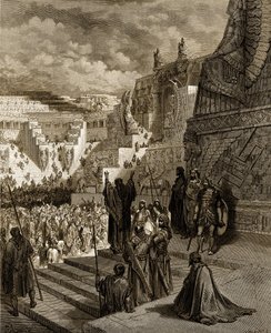 Artaxerxes dává Židům svobodu. - Bible od Gustave Dore