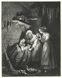 Cendrillon; Popelka (rytina) od Gustave Dore