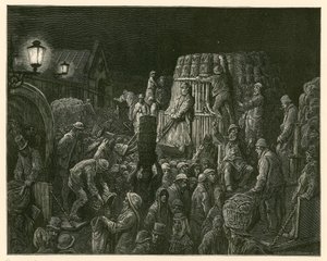 Covent Garden Market, Londýn od Gustave Dore