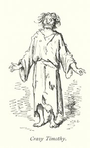 Crazy Timothy (rytina) od Gustave Dore