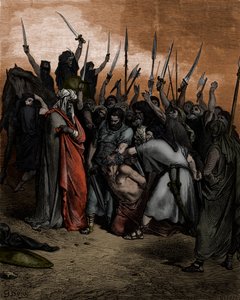 Smrt Agag od Doré - Bible od Gustave Dore