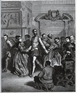 Večer organizovaný po Donu Antoniovi. Don Quijote objevuje potěšení z tance, aniž by oceňoval – z „Don Quijote de la Mancha“ od Miguela Cervantese od Gustave Dore