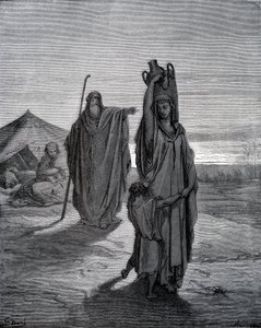 Vyhnání Hagar od Gustave Dore