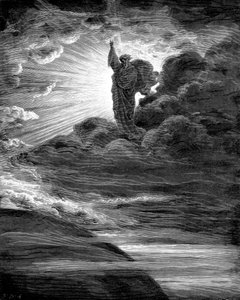 Bůh tvořící světlo, 1866 od Gustave Dore