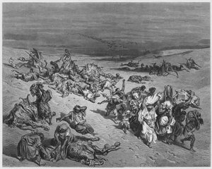 Gustave Dore Bible: The Murrain of Beasts od Gustave Dore