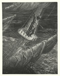 Ilustrace Gustava Doreho ke Coleridgovu dílu Rime of the Ancient Mariner (rytina) od Gustave Dore