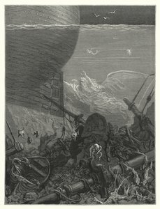 Ilustrace Gustava Doreho ke Coleridgovu dílu Rime of the Ancient Mariner (rytina) od Gustave Dore