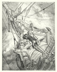 Ilustrace Gustava Doreho ke Coleridgovu dílu Rime of the Ancient Mariner (rytina) od Gustave Dore
