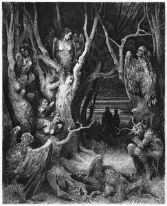 Harpyje, ilustrace z 