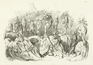 Šaty hlavy za vlády Ludvíka XVI. (hlubotisk) od Gustave Dore