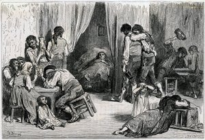 Ilustrace k "Cestě do Španělska" od Charlese Davilliera vydaná v roce 1866 (rytina) od Gustave Dore