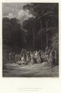Ilustrace pro Vivien od Alfreda Tennysona od Gustave Dore