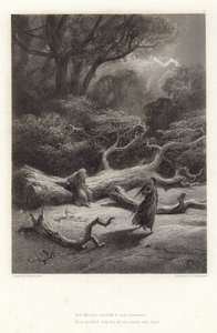 Ilustrace pro Vivien od Alfreda Tennysona od Gustave Dore