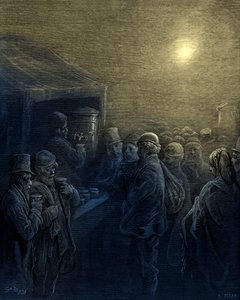 Uvnitř doků od Gustava Doré od Gustave Dore