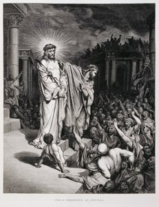 Ježíš představený lidu během svého soudu, Ilustrace z Doreho bible od Gustave Dore