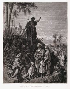 Kázání Jana Křtitele, Ilustrace z Doreho bible od Gustave Dore