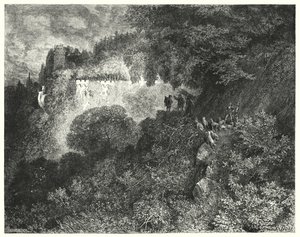 Spící kráska; Šípková Růženka (rytina) od Gustave Dore
