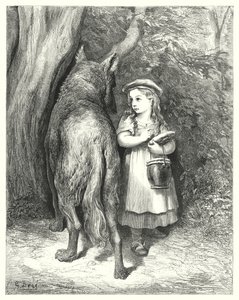 Le Petit Chaperon Rouge; Červená Karkulka od Gustave Dore