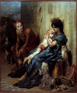 Obraz Les Saltimbanks od Gustava Dorea (1832-1883) od Gustave Dore