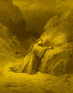 Marie Magdalena, kající hříšnice - Bible od Gustave Dore