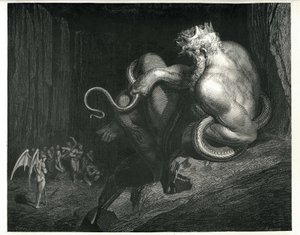Minos: z The Enfer od Dante Alighieriho od Gustave Dore