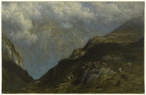 Horská krajina od Gustave Dore