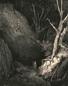 Pohnul se dál, já zavřu jeho pronásledované kroky, c1890. od Gustave Dore