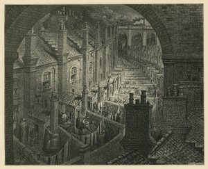 Přes Londýn po železnici od Gustave Dore