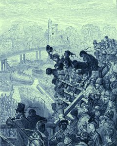 Loď Oxford a Cambridge od Gustave Dore
