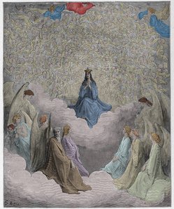 Paradiso, Canto 31: Královna nebes - Dante Alighieri od Gustave Dore