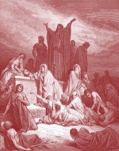 Mor Jeruzaléma, rytina Doré. - Bible od Gustave Dore