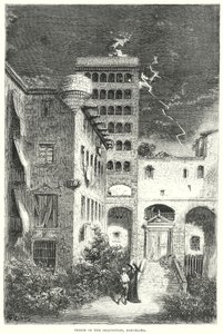 Inkviziční vězení, Barcelona (rytina) od Gustave Dore