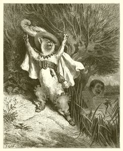 Kocour v botách, kolem roku 1868 od Gustave Dore