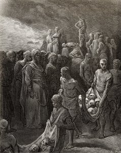 Richard I. (1157-99), Lví srdce masakruje zajatce v odvetě, ilustrace z 