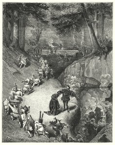 Riquet a La Houppe; Ricky of the Tuft (rytina) od Gustave Dore